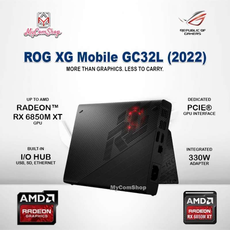 Jual ROG XG MOBILE GC32L AMD RADEON RX 6850M XT WITH ROG X13 Z13 X16