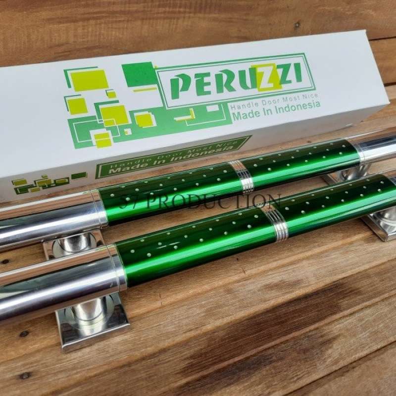 Promo Handle pintu rumah / tarikan pintu model OVAL BINTIK HIJAU 45cm