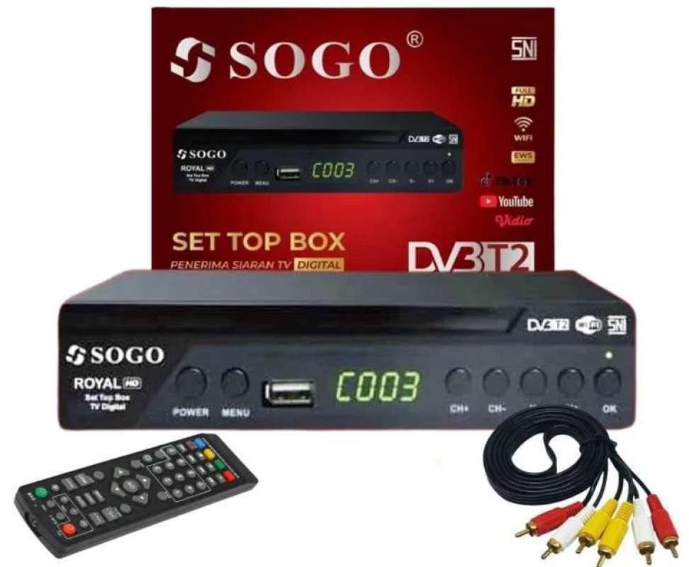 Jual Set Top Box STB Sogo Penerima Siaran Televisi Digital di Seller
