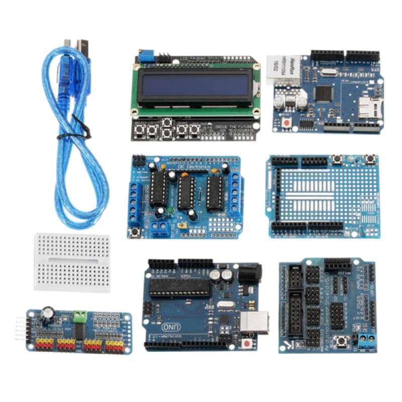 Jual OEM LCD Keypad Shield Servo Motor Starter Module Kit for Arduino