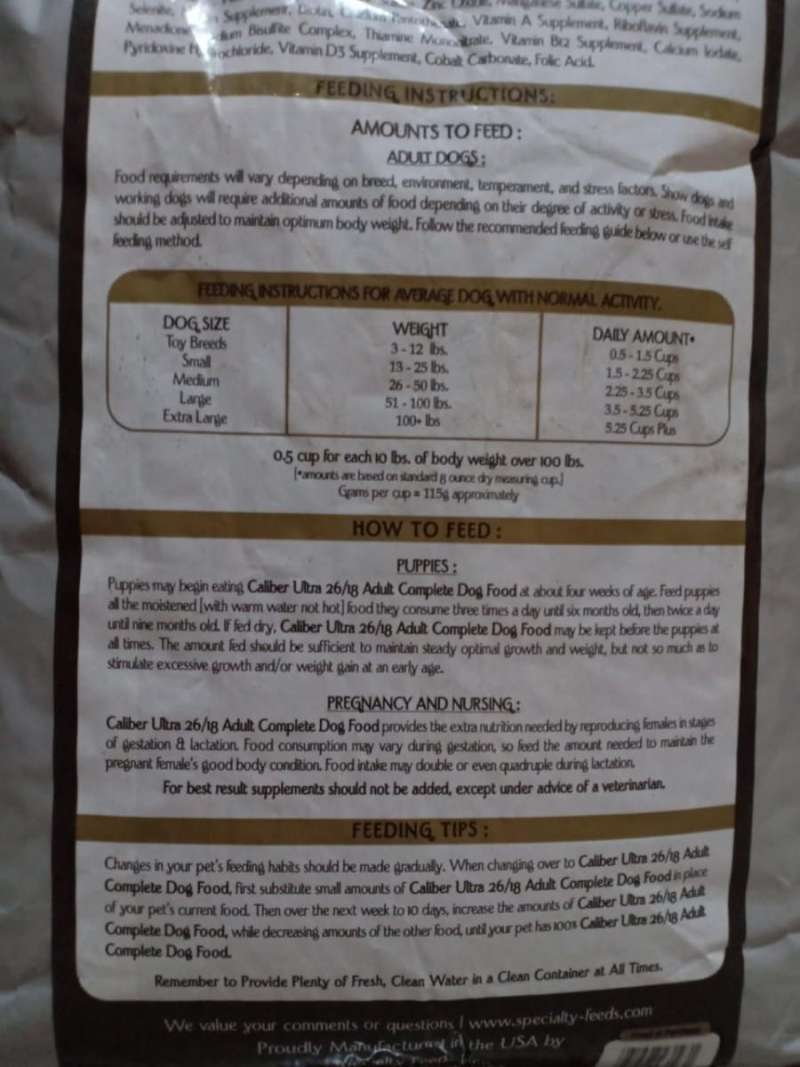 Jual Dog Food Caliber Ultra 18kg Pengiriman Cargo / Expedisi Di Seller