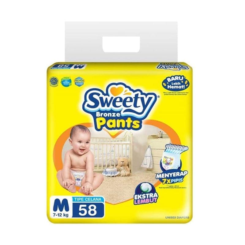 Jual Sweety Bronze Pants Popok Bayi [Size M/ 58 pcs] di Seller