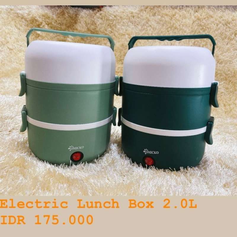 Jual Omicko Electric Lunch Box Set Kotak Makan Elektrik Multifungsi 2L