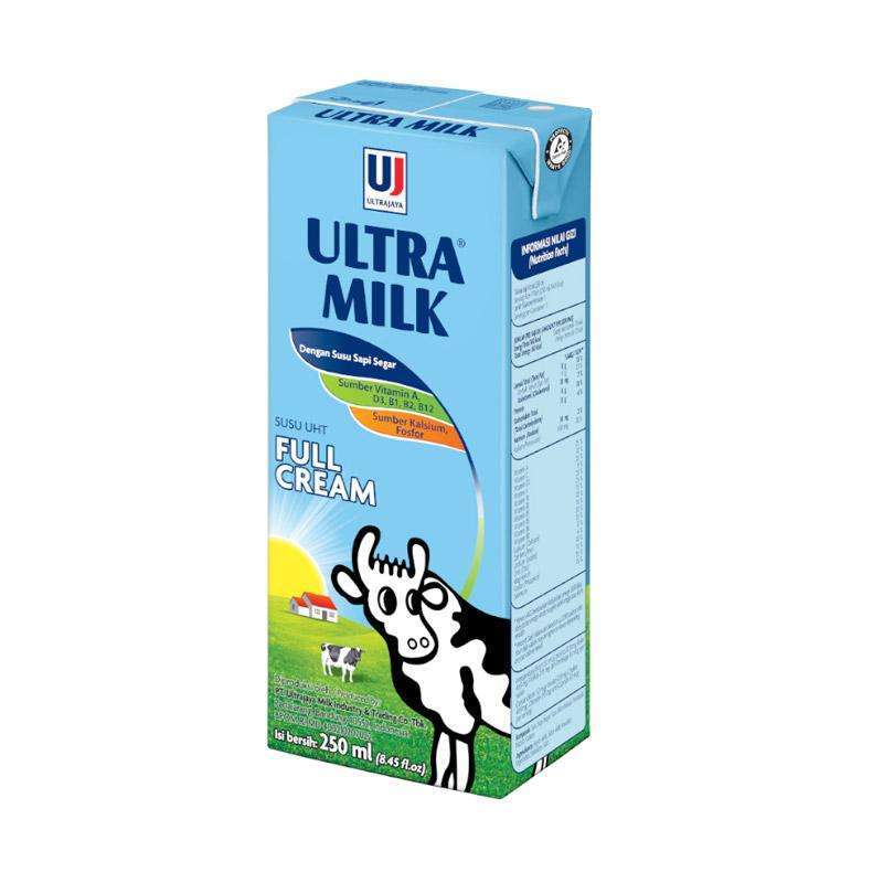 Jual ULTRA MILK FULL CREAM PLAIN SUSU UHT 250ml di Seller Citrouli