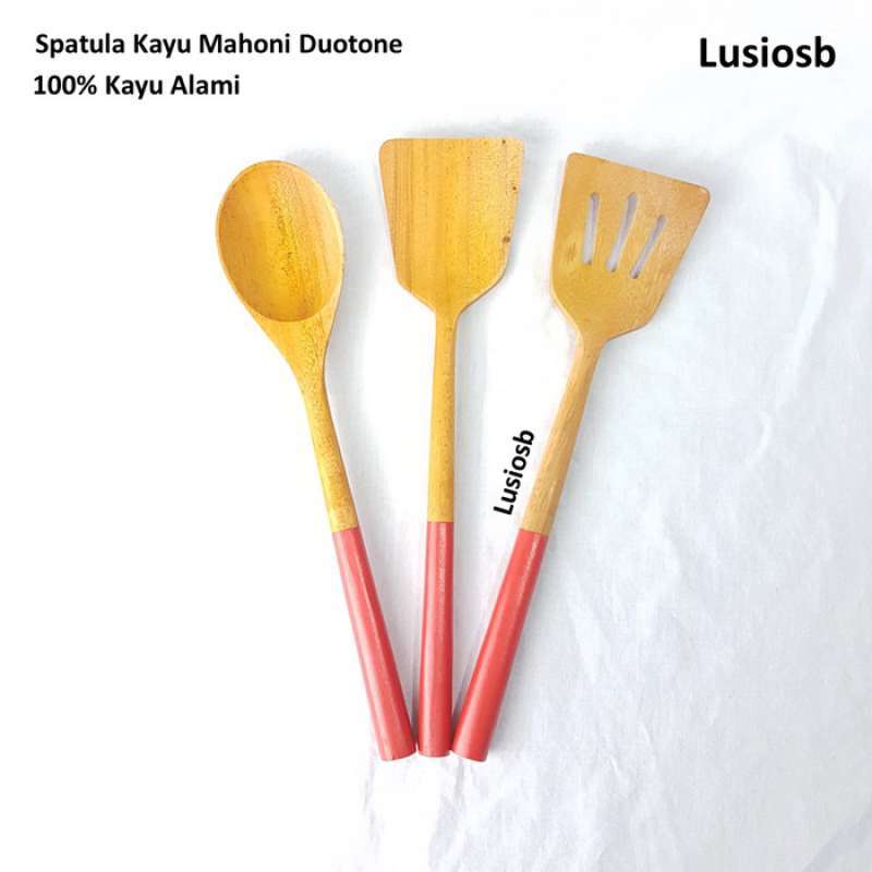 Jual Spatula Kayu Mahoni / Spatula Kayu / Sutil Kayu / Wooden Spatula