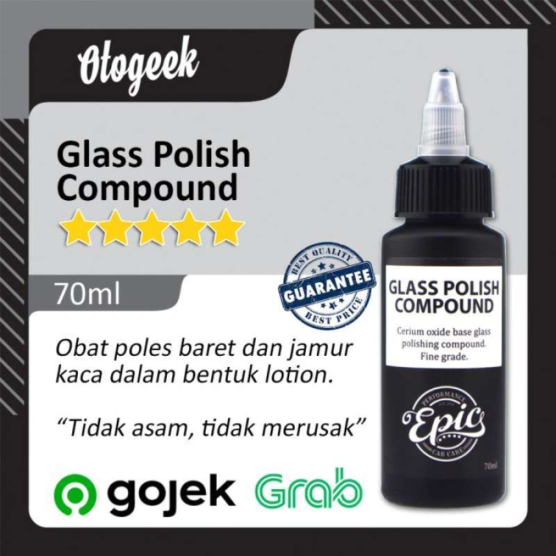 Jual Epic Glass Polishing Compound Cerium Oxide Poles Baret Kaca 70ml di Seller Shanum Oto
