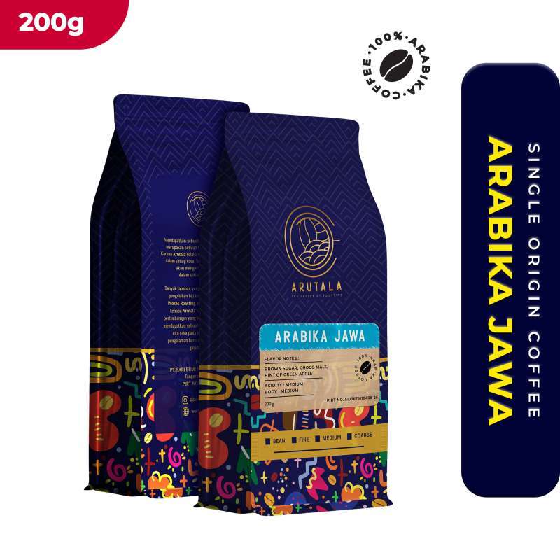 Promo Arutala Jawa Kopi Bubuk Arabika [200 g] Diskon 20% di Seller ...