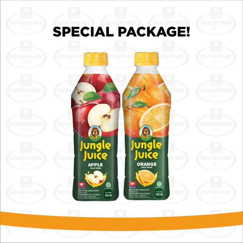 Promo JUNGLE JUICE ORANGE 1 LT & APPLE 1 LT SPECIAL PACKAGE Diskon 10 di Seller Diamondfair