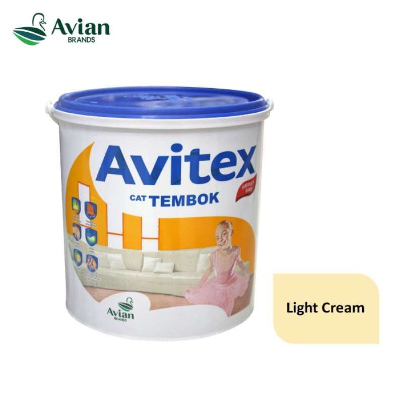 Jual Avitex 831 Light Cream Copolymer Emul 5kg Cat Interior Di Seller