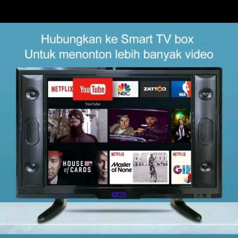 Jual RECOMMENDED tv led smart tv led 24 inci+smart box murah led tv 24