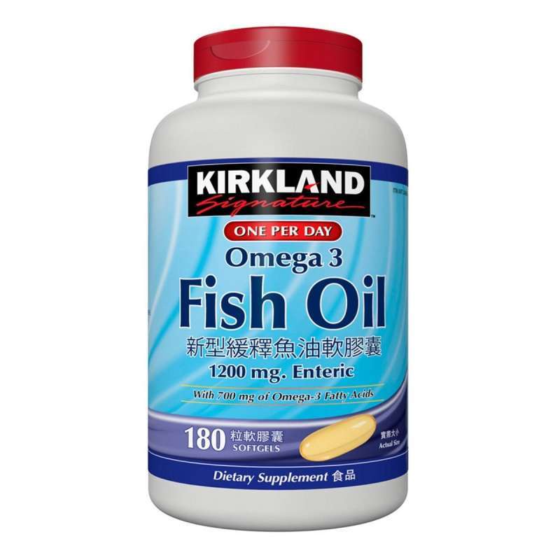 Jual Kirkland Signature Enteric Omega 3 Fish Oil Suplemen Kesehatan