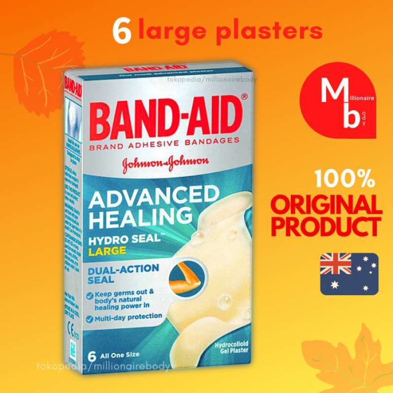 Promo BandAid Advanced Healing Hydro Seal Gel Plasters Large 6 Pack