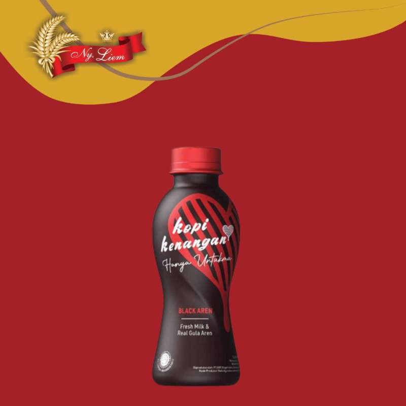 Promo KOPI KENANGAN Black Aren Minuman Kopi Susu Gula Aren 220mL Diskon
