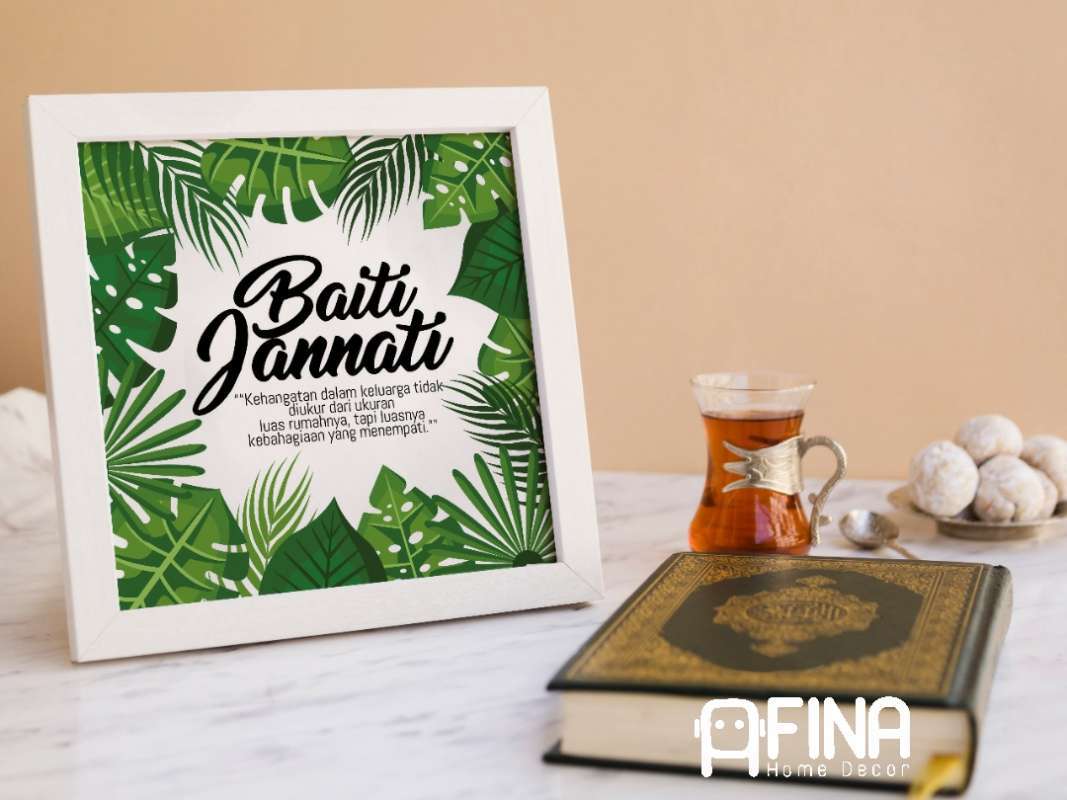 Jual Hiasan Dinding Islami Baiti Jannati Wall Decor Islami Pigura