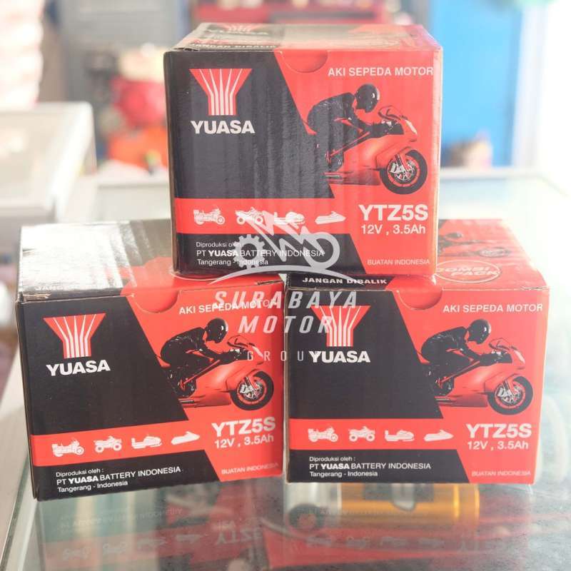 Promo Yuasa YTZ5S Aki Motor 3,5Ah Kering Diskon 4% di Seller Surabaya
