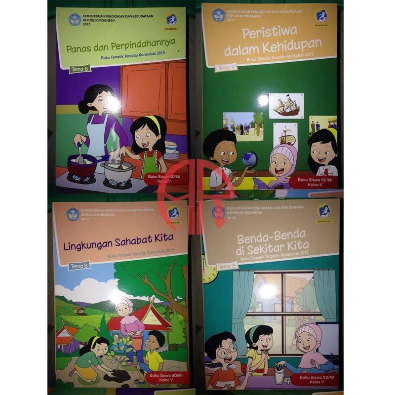 Promo .:: Paket 9 Buku Tematik Kelas 5 Sd Tema 1 2 3 4 5 6 7 8 9 ...
