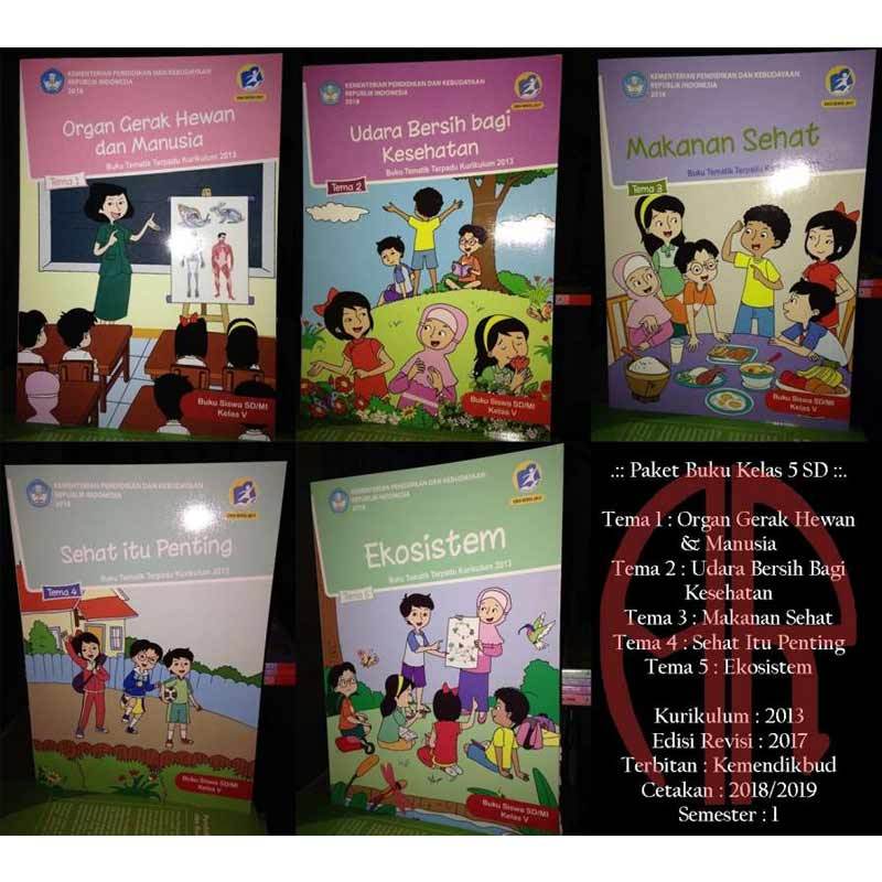 Promo .:: Paket 9 Buku Tematik Kelas 5 Sd Tema 1 2 3 4 5 6 7 8 9 ...