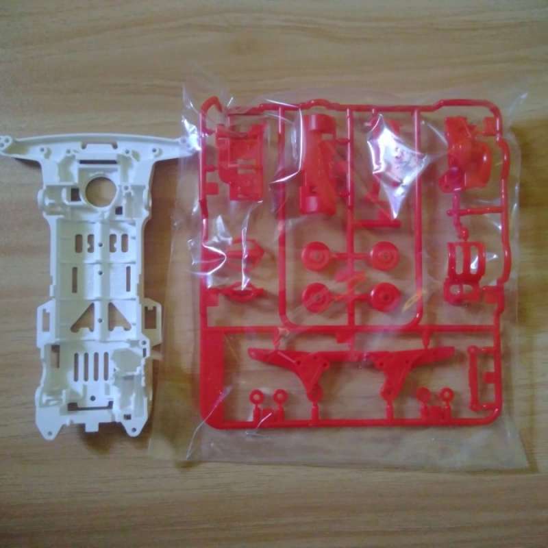 Promo Chassis Super 2 + Gearbox Merah Original Tamiya Diskon 17 di
