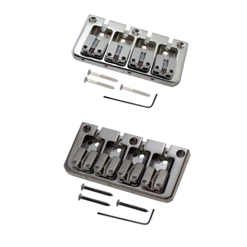 Jual 2x 4 String Bass Guitar Bridge With L Shape Wrench Screws Musical Parts A+b Di Seller Homyl
