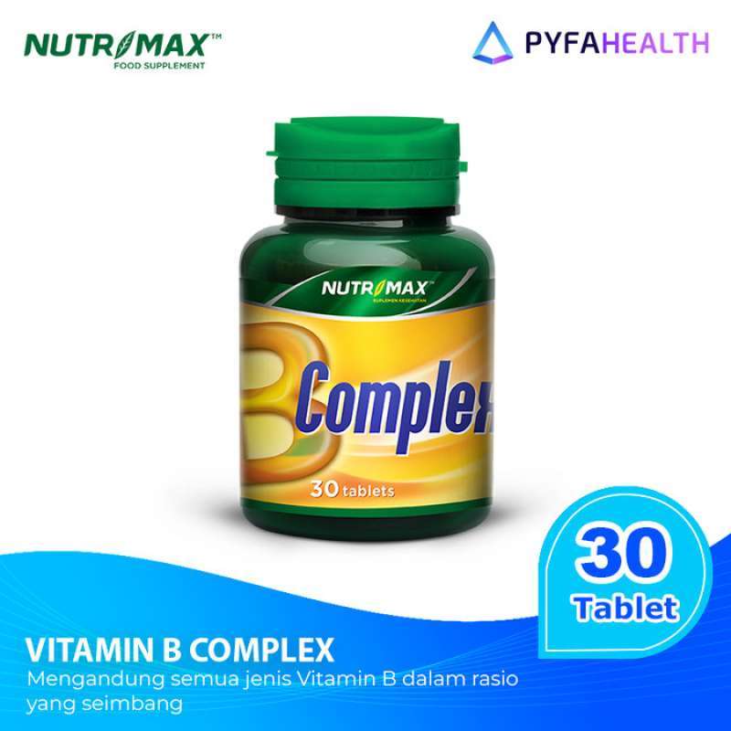 Jual NUTRIMAX B COMPLEX VITAMIN B KOMPLEKS 30 TABLET di Seller Afifah