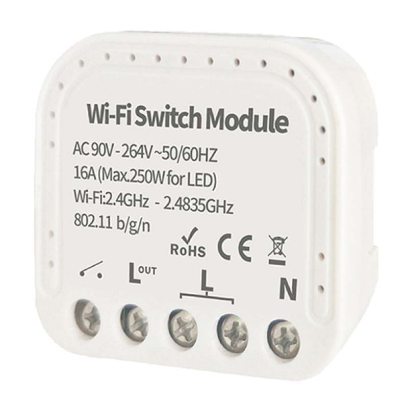 Jual Smart WiFi Relay Light Switch Module 90264V APP Control 2 Way