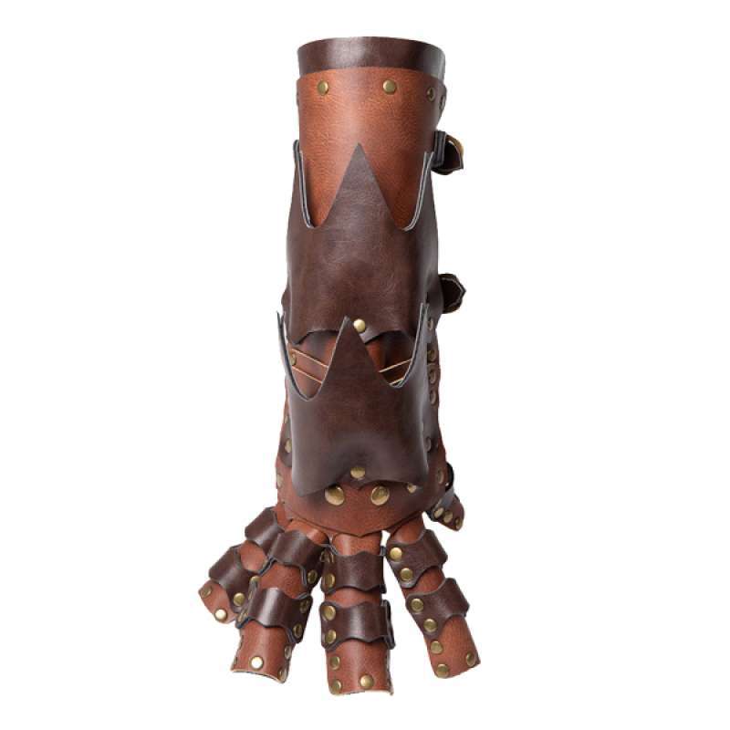 Promo Steampunk Gothic Gloves Vintage Leather Half Finger Costume Wrist