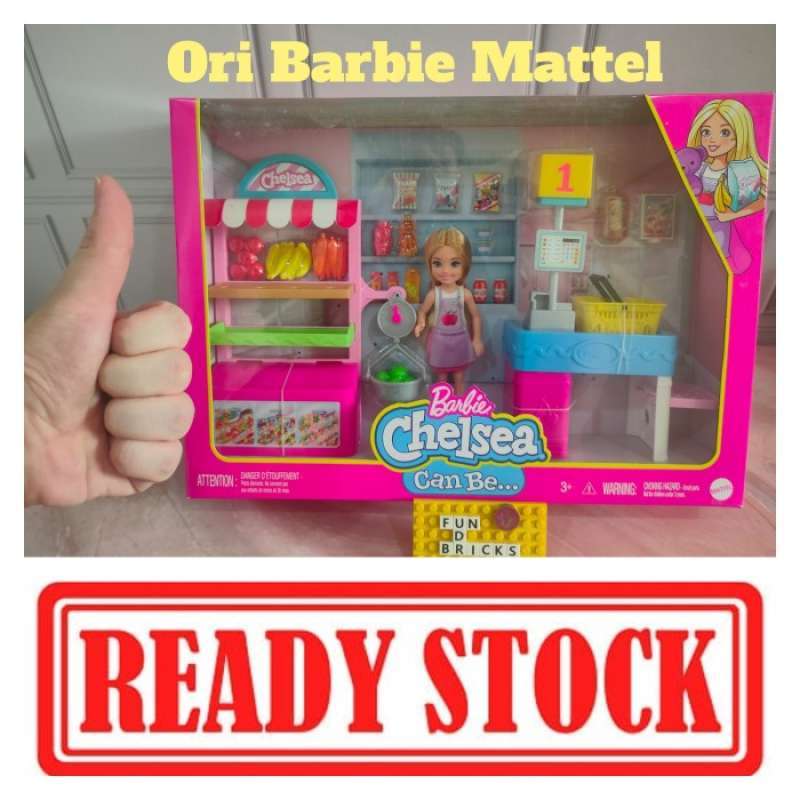 Jual Barbie Chelsea Can Be Snack Stand Supermarket Playset di Seller