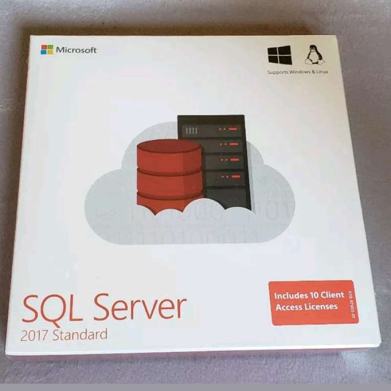 Jual SQL Server Standard Edition 2017 EN DVD 10 CLT di Seller ...