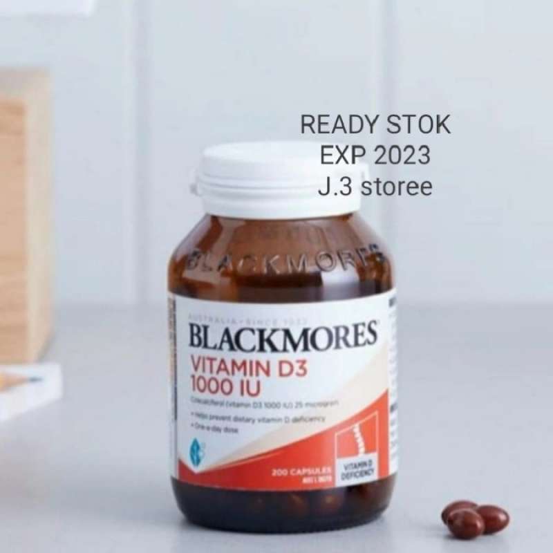Jual VITAMIN D3 1000 IU BLACKMORES VITAMIN D3 1000IU 200 CAPS di Seller