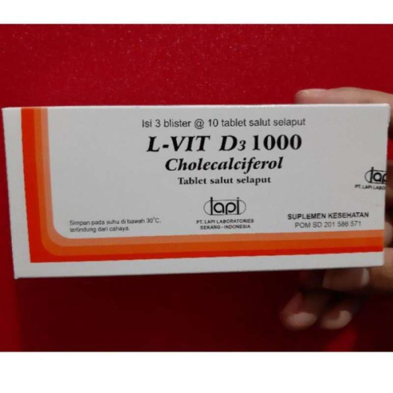 Jual VITAMIN D 1000 L-VIT D3 1000 / L VIT D3 1000 COD di Seller Afifah ...