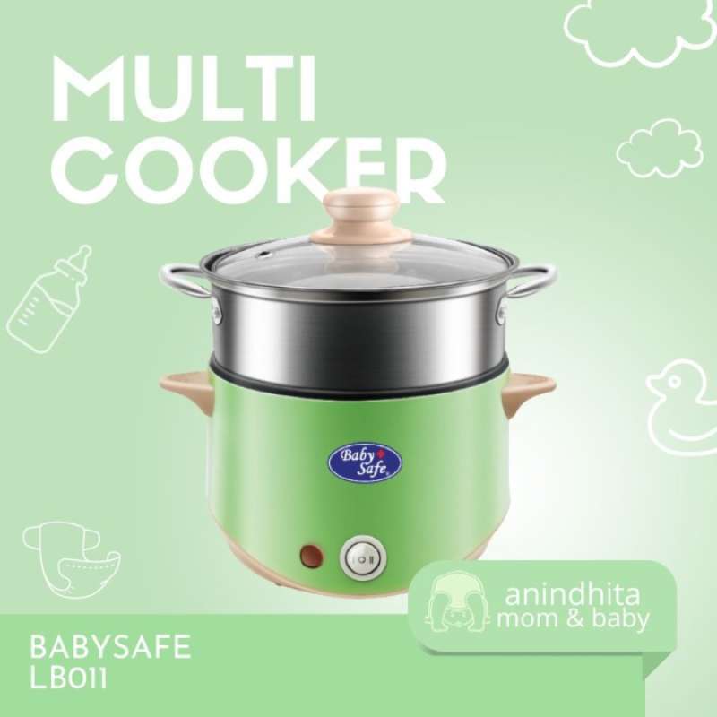 Jual Babysafe Multi Cooker Hot Pot Steam Boil Fry Baby Safe Lb011 di