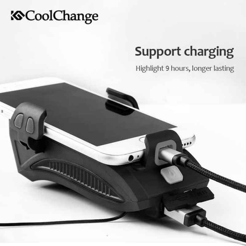 Jual CoolChange Lampu Sepeda Phone Holder Power Bank 2000mAh FY319 SG