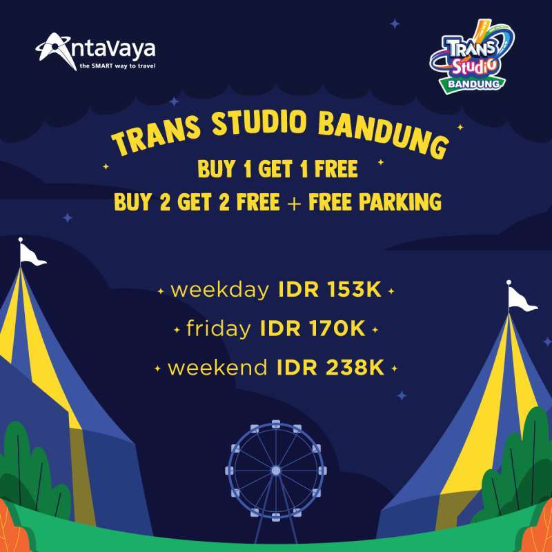 Jual Antavaya Tour Trans Studio Bandung [BUY 1 GET 1 FREE ...