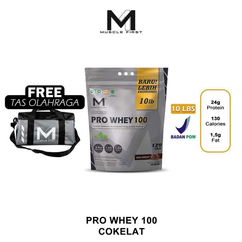 Promo MUSCLE FIRST PRO WHEY 100 10LBS COKELAT SUSU WHEY PROTEIN