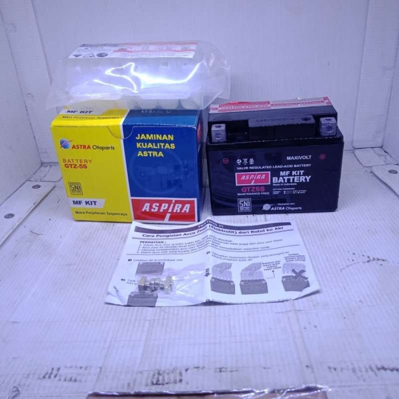 Jual Aki Accu Jupiter Z1 Mx New Jupiter Z 115cc Aspira Gtz-5s Mf Kit Di