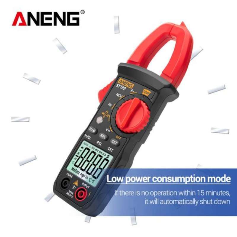 Digital Clamp Multimeter – AC/DC Voltmeter & Ammeter With LCD, Continuity Buzzer & Diode Test, For Auto & Home Electrical Work