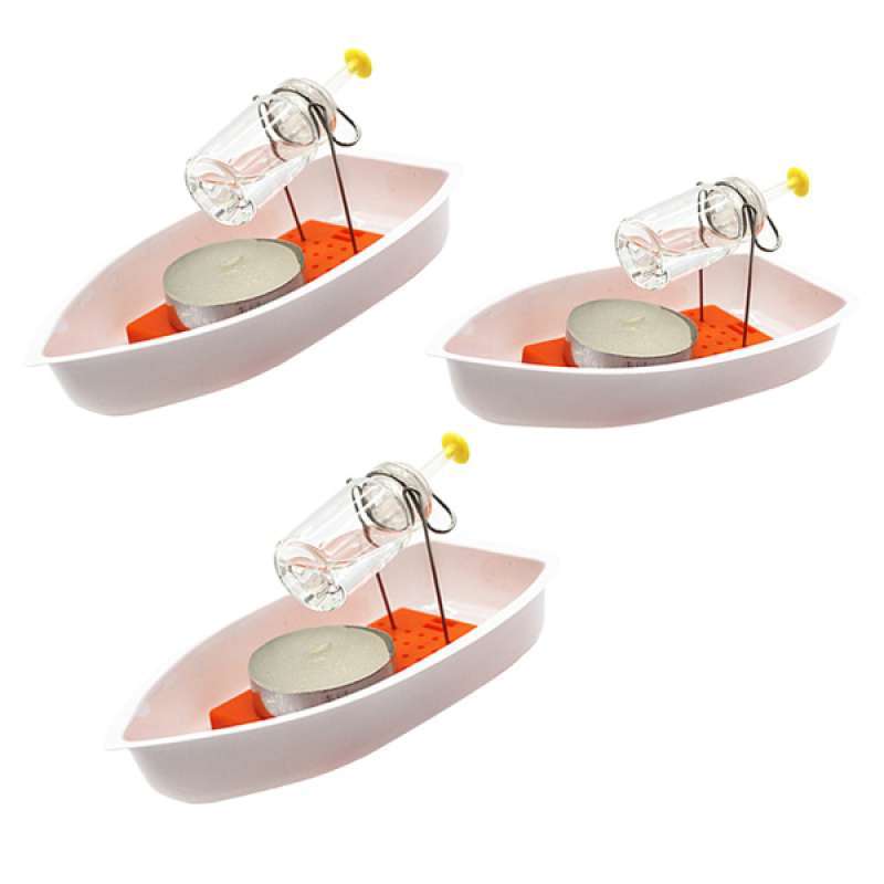 Promo Educational Steam Candle Powered Speed Boat Ship Physics Science