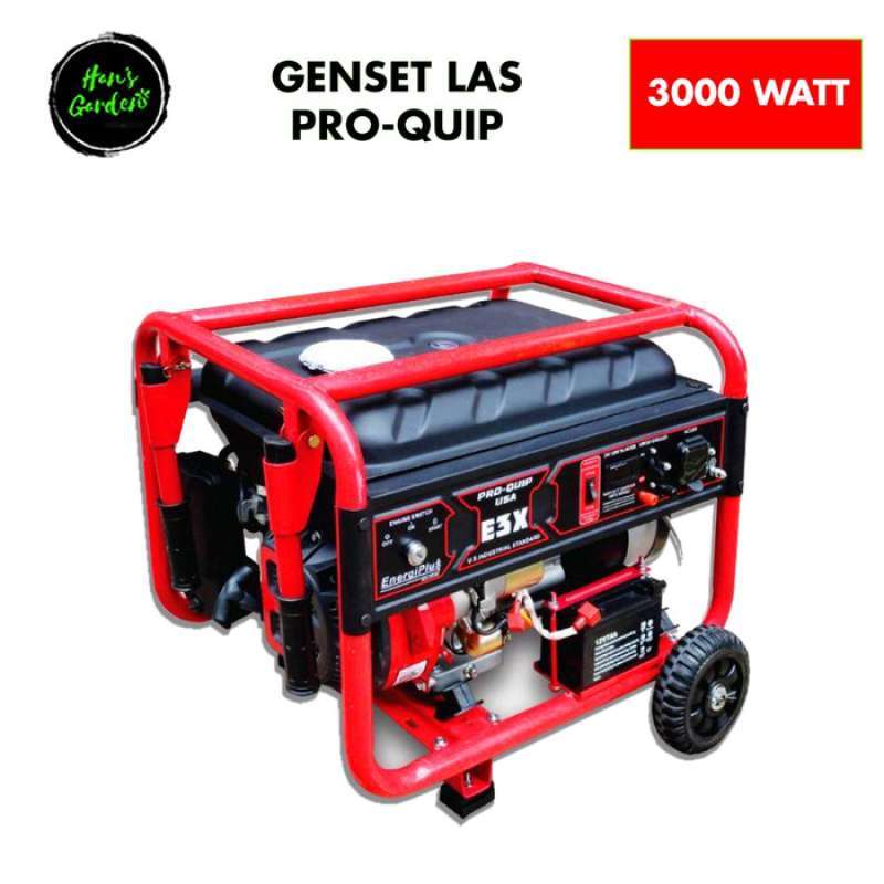 âˆš Genset Listrik 3000 Watt Khusus Las Auto Choke Pro Quip