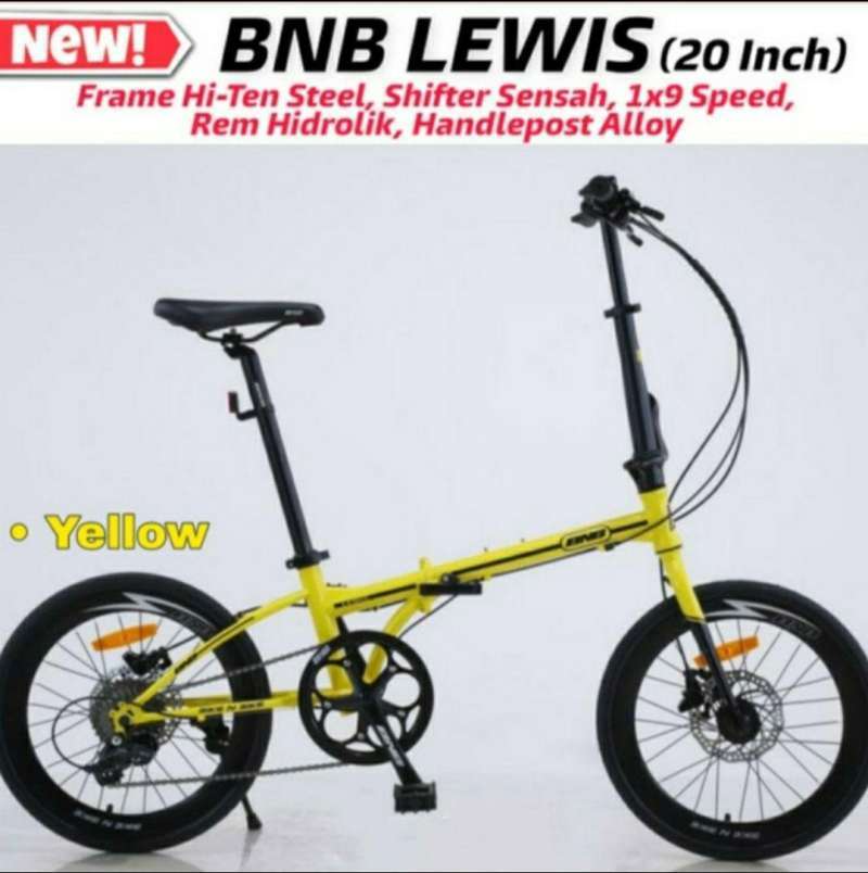 Jual Sepeda Lipat BNB Lewis 20inch - 9 speed Online Maret