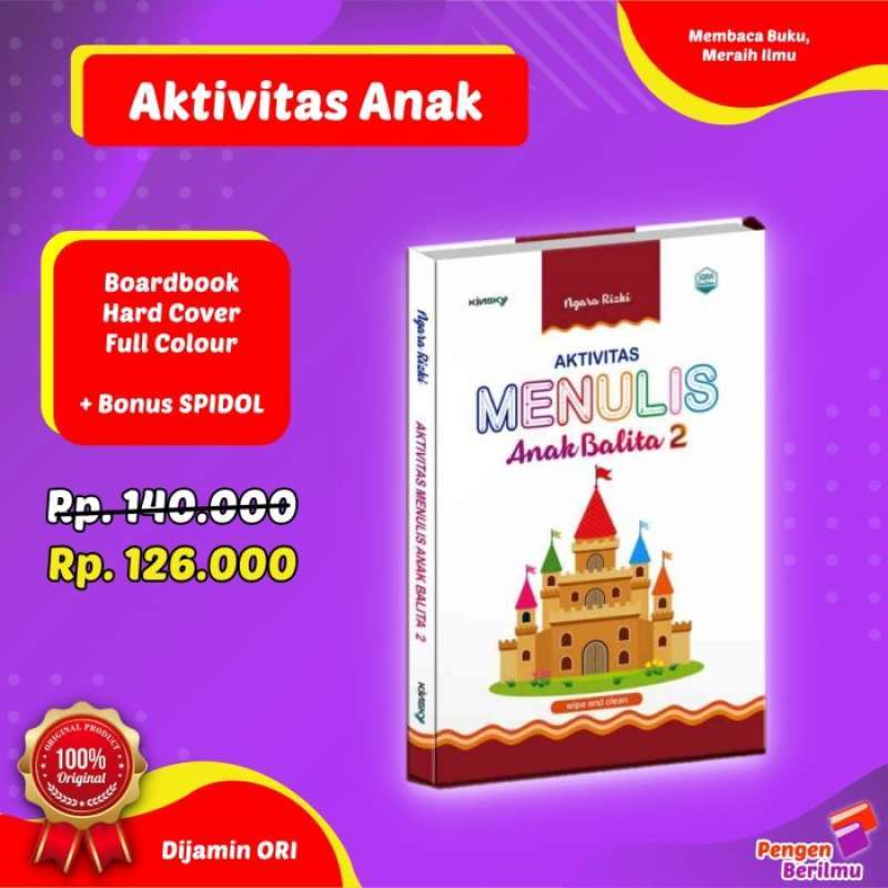 Promo AKTIVITAS MENULIS ANAK BALITA JILID 2 BOARD BOOK Diskon 50 Di promo-aktivitas-menulis-anak-balita-jilid-2-board-book-diskon-50-di