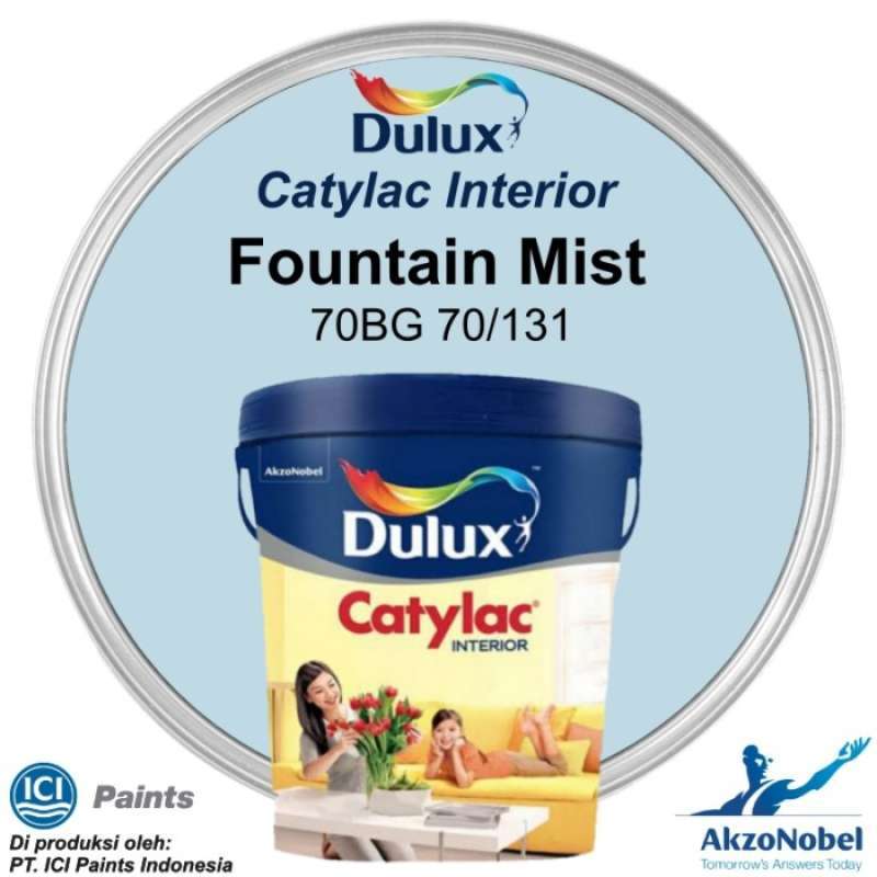 Jual CAT DULUX CATYLAC INTERIOR 25 KG FOUNTAIN MIST 70BG 70/131 di