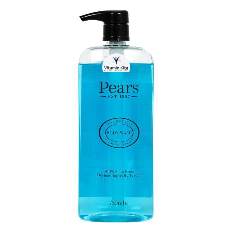 Jual Pears Pure And Gentle With Mint Soap Free Body Wash [750 mL] di