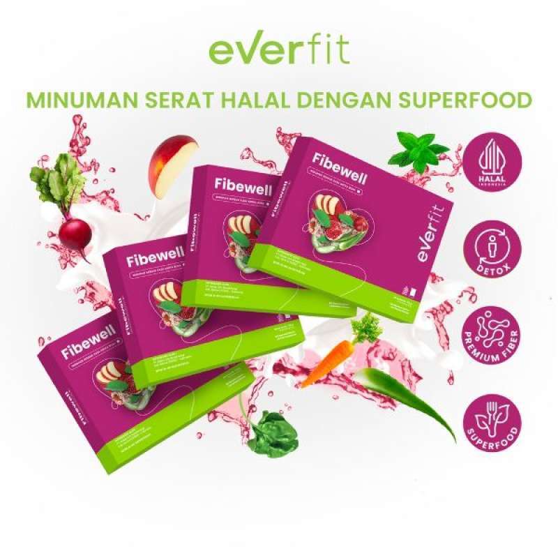 Promo Everfit Fibewell Aneka Buah isi 14s (4pcs) Diskon 13 di Seller