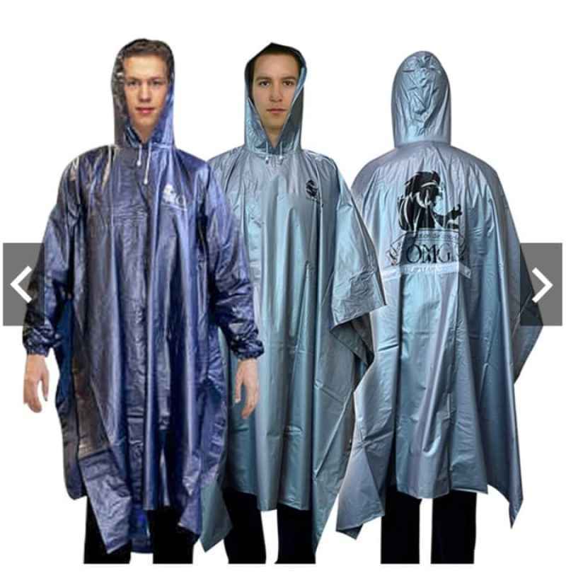 Jual Jas Hujan OMG Poncho Lengan Karet PVC 100% Waterproof Ponco