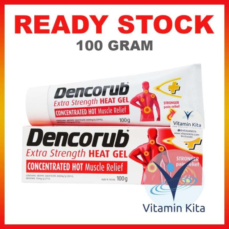 Jual Dencorub Extra Strength Heat Gel Concentrated Hot Muscle Relief