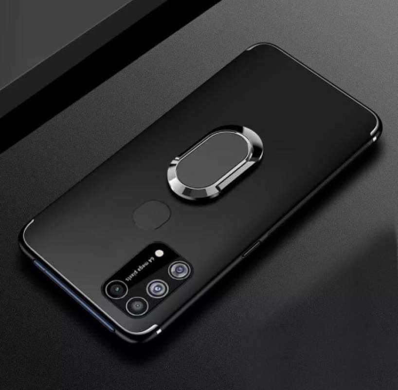 â Case Samsung A21s Black Ring Casing Silikon Soft Case