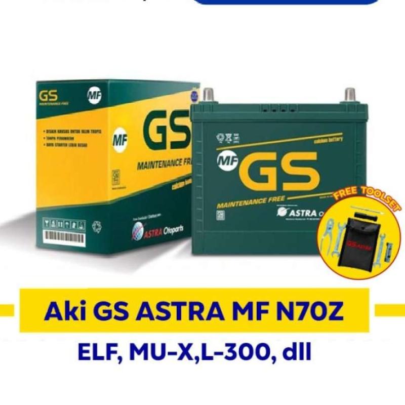 Promo Aki Gs Astra Mf N70Z Mobil Elf, L300, Mu-X, Dll Diskon 23% di
