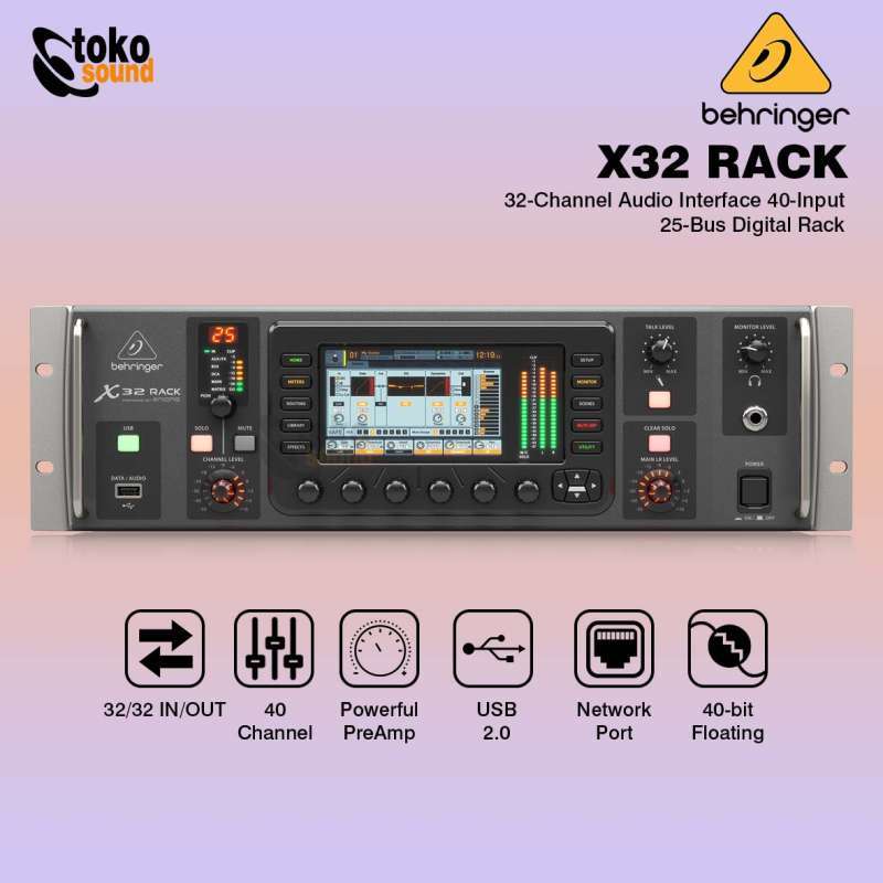 Jual Behringer X32 Rack 40 Channel Rackmount Digital Mixer di Seller