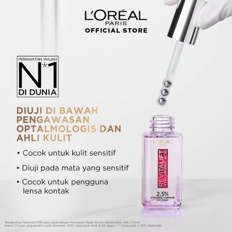 Jual LOREAL REVITALIFT EYE SERUM TRIPLE ROLLER di Seller LINDA KOSMETIK