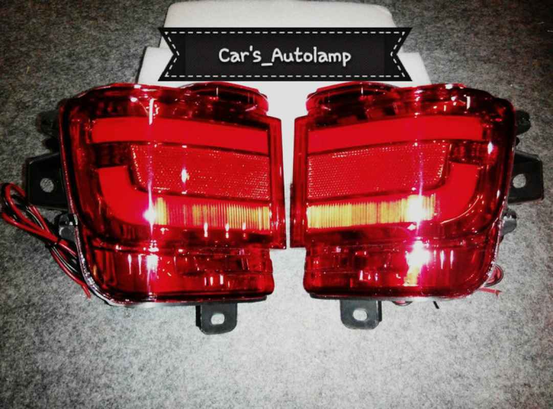 Red LED Lower Rear Bumper Reflector Lights For 2007 2008-2014 Toyota FJ